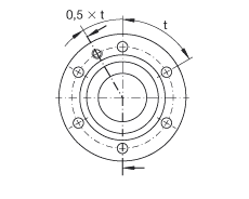 推力角接觸球軸承 ZKLF50115-2Z, 雙向，螺釘安裝，兩側(cè)間隙密封