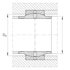 關(guān)節(jié)軸承 GE250-LO, 根據(jù) DIN ISO 12 240-1 標(biāo)準(zhǔn)，需維護(hù)