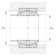 關(guān)節(jié)軸承 GE19-ZO, 根據(jù) DIN ISO 12 240-1 標(biāo)準(zhǔn)，英制尺寸，需維護(hù)